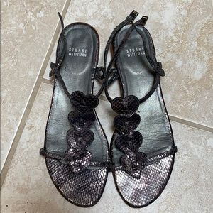 Stuart Weitzman snakeskin sandals